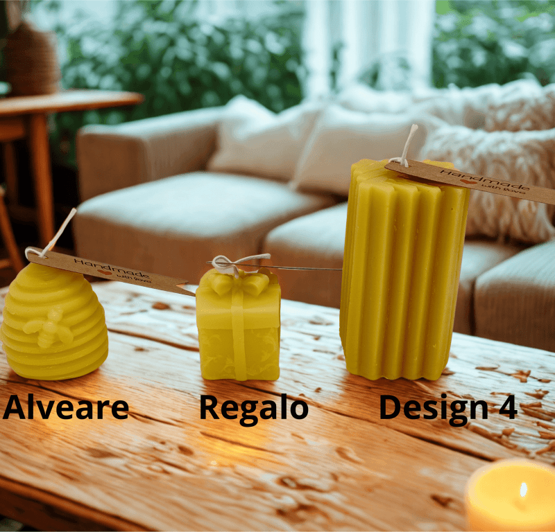 candele di cera d'api